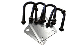 (1)BOAT TRAILER LEAF SPRING AXLE ROUND M14 U-BOLT KIT 9/16&quot;X 2.4&quot;X5 1/2&quot;... - $427.78 MXN