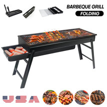 Portable Bbq Charcoal Grill Outdoor Compact Foldable Grill For Travel Camping - £32.75 GBP