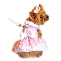 ? Chic Pink Polka Dot and Lace Dress Set for Dogs ? - £18.47 GBP