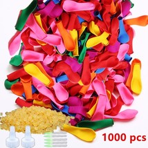 1000 Pcs Water Balloons Assorted Colors With Refill Kits Pool Party Water Fight - £10.06 GBP