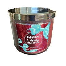 Bath And Body Works Japanese Cherry Blossom 3 Wick Scented Candle 14.5 oz New - $99.00