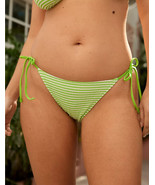 American Eagle Aerie Cheekiest Crinkle Tie Bikini Bottom MEDIUM Green St... - €19,87 EUR