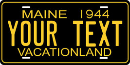 Maine 1944 License Plate Personalized Custom Auto Bike Motorcycle Moped ... - $10.99+