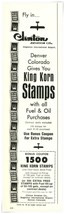 Print Ad King Korn Stamps Stapleton Airport Denver 1967 1/3-Page Adverti... - $9.70