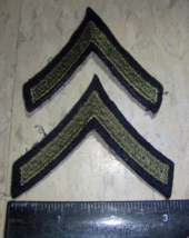 2 set  Private First Class US Army Wool Uniform Chevron Patch WW2 WWII O... - $706.55 MXN
