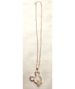Mickey Mouse Shaped Pendant Necklace Rose Gold Colored Great Gift Idea S... - $9.92