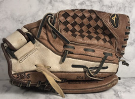 Mizuno Prospect Leather Softball Glove, Brown/White - GPP1151- 11.5” Sure Fit RH - £15.78 GBP