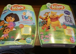 NEW Lot of 2 - Leap Frog Baby Little Leaps Winnie the Pooh Dora the Explorer NEW - £10.97 GBP