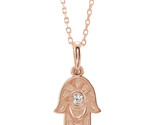 Hamsa Women&#39;s Necklace 14kt Rose Gold 267082 - £279.84 GBP