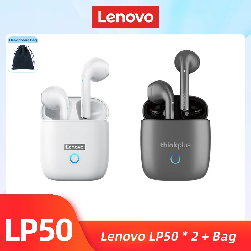     LP50 TWS Wireless Earphone Bluetooth 5.0 Dual Stereo Noise Reduction Bass To - £44.37 GBP