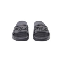 Fila Men&#39;s Sleek Slide LT Logo Slip-On Slides Sandals Dark Gray / Black ... - $29.69