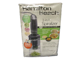 Hamilton Beach Spiralizer 2 Speed Motorized Vegetable Slicer No.59998 - £31.65 GBP