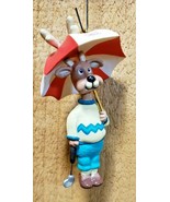 Hallmark Keepsake Christmas Ornament Reindeer Pro Golfer with Umbrella 1... - $11.87