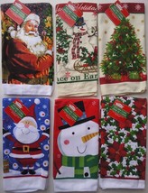 Christmas Towels Classic &amp; Youth Linen Select: Santa Snowman Tree Poinsettias - £2.38 GBP