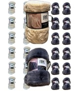NEW FRYE Luxe Faux Fur Luxury Throw, Reversible 60&quot; X 70&quot; Choice Beige/Gray - $1,839.83 MXN