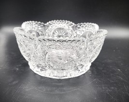 Gorgeous Hofbauer The Byrdes Collection Paneled Crystal Bowl Etched Birds - $24.81 CAD