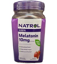 Natrol Melatonin Strawberry Flavour 10mg - 180 Gummies - £18.04 GBP