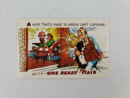 Vtg Postcard Tichnor Luster Comics 162 Wife Can&#39;t Compare With One Ready Maid - £4.47 GBP