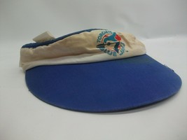 Vintage Toronto Blue Jays MLB Baseball Stretch Fit Yellowed Visor Hat Cap - £15.84 GBP