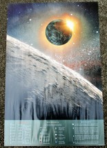Moon Memorabilia 24&quot; X 36&quot; Color Lithograph Poster Apollo Missions 11 Through 17 - £17.97 GBP