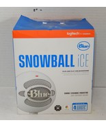 New Logitech Blue Snowball Ice White Plug and Play USB Microphone Streaming - €42,95 EUR