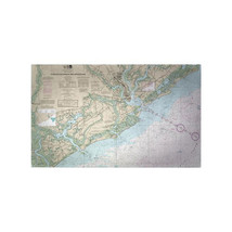 Betsy Drake 30 x 50 in. Charleston Harbor &amp; Approaches, SC Nautical Map ... - $124.82 CAD