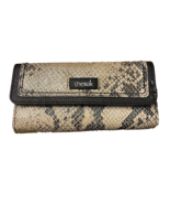 The Sak Woven Tri Fold Wallet checkbook snakeskin - $17.43