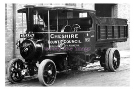 rp17697 Cheshire County Council Foden Steam Lorry MB 5347 - print 6x4 - $2.80