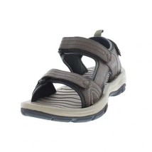 Khombu Men&#39;s Size 11 Brown Windsor Cushioned Footbed Strap Sandals - £14.21 GBP