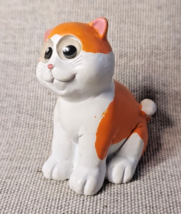 Vintage Russko Ltd Resin Sitting Ginger Cat Figure With Googly Eyes - $17.72