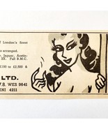 1954 J Davy London Showroom Car Dealer Automotive Advertisement Automobi... - $376.02 MXN
