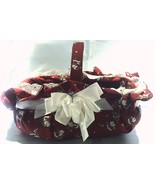 Decorative Red &amp; Green Christmas Holiday Seasonal Basket  - $20.95