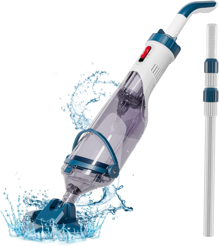  Handheld Rechargeable Pool Cleaner with Powerful Suction up to 18.5 Gal... - $219.06
