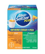 Alka-Seltzer Plus Severe Cold and Flu Day/Night *07/2026*Powder, 12 Count - $11.99