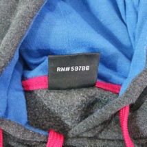 UMBRO Men's Sz M ITALIA Hoodie Gray Hoodie Pullover Sweatshirt Pocket Italy Flag image 4