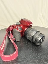 Nikon D3300 Red - DSLR Camera with 18-55 VR AF-P Lens - £237.40 GBP
