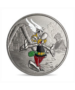 France Medal Asterix 2019 Colored Silver Plated Cartoon 01861 - $35.99