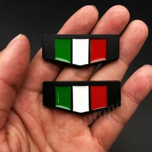 2pcs  Italy Italian Flag Car  Rear Emblem  Decal Sticker - £73.88 GBP