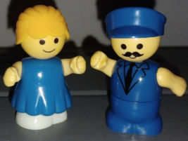 Vintage Playskool Lil Playmates 1980’s 2 Figures Policeman Police Blonde... - £4.77 GBP