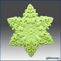 egbhouse, 2d Silicone Soap / Floating Candle Mold – Snowflake #3 - £27.09 GBP