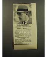 1959 Keens Winston Hat Advertisement - £14.55 GBP