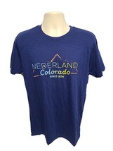 Nederland Colorado since 1874 Adult Medium Blue TShirt - £11.65 GBP