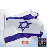 *USA MADE 3x5 foot ISRAEL JEWISH Star Of David Super-Poly In/outdoor FLA... - £13.28 GBP