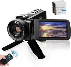 Video Camera Camcorder, Digital Youtube Vlogging Camera, Fhd 2.7K, 2 Bat... - £51.83 GBP