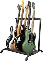 Rok-It Multi Guitar Stand Rack with Folding Design; Holds up to 5 guitars - $52.46