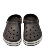 Crocs Men 11 Brown Clog w/ Strap Jibbitz Footwear - $23.76