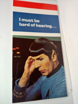 1976 Star Trek Spock Vulcan Ears Large Carboard Toy Greeting Card 12.5 in - $14.80