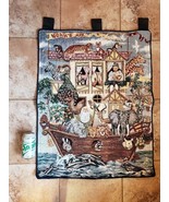 Noah&#39;s Ark Wall Tapestry Hanging 33.5&quot; x 24&quot; Free Shipping - £23.72 GBP