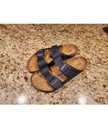 Birkenstock Arizona Soft Footbed Size 44  M11 R Dark Gray Leather Slide ... - $107.91