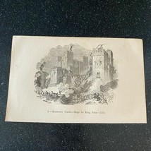 1877 Rochester Castle Siege King John 1215 England English History Vinta... - $12.42 CAD
